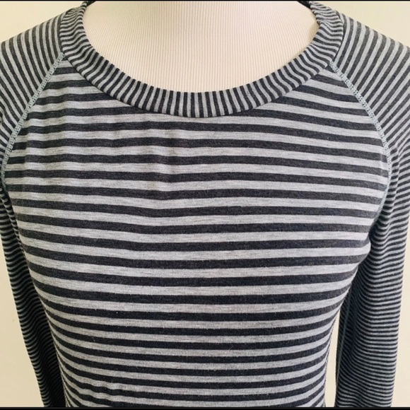 Gap Fit Long-sleeve Athletic Top Grey Size Small - Picture 4 of 10